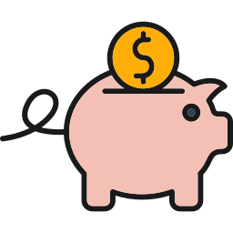 Piggy bank icon