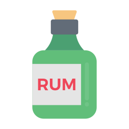 bottiglia di rum icona