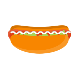 Hotdog sandwich icon