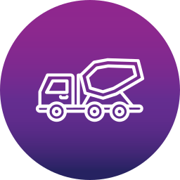 Concrete truck icon