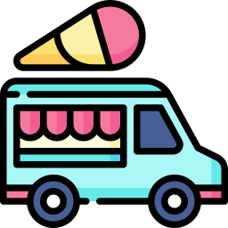 camion de helados icono