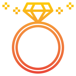 Diamond ring icon