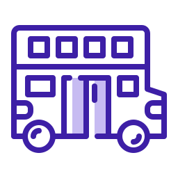 Double decker bus icon