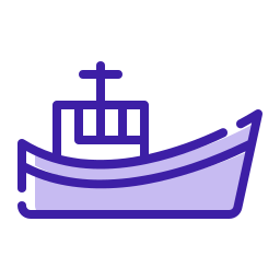 Fishing boat icon