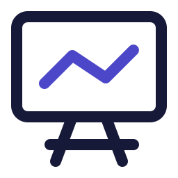 Line chart icon