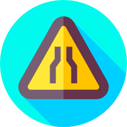 Narrow road icon