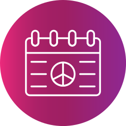 Peace calendar icon