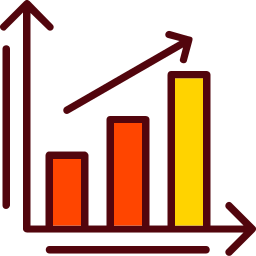 gráfico de barras icono