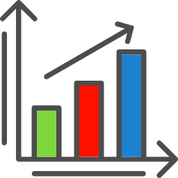 diagramme à bandes Icône