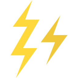 Thunder bolt icon