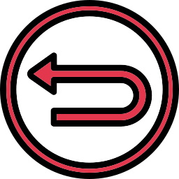 freccia inversa icona