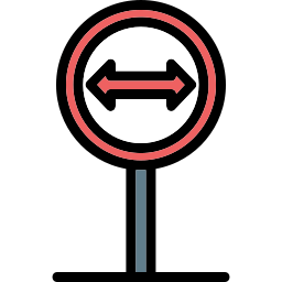 Road sign icon