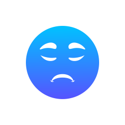 Sad face icon