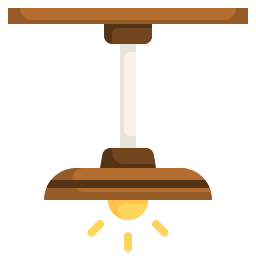 Ceiling lamp icon