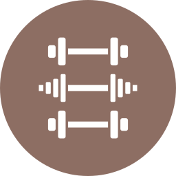 attrezzature da palestra icona