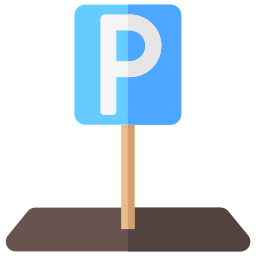 señal de estacionamiento icono