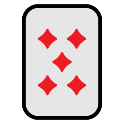 Five of diamonds icon