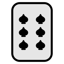 Six of spades icon