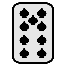 Nine of spades icon