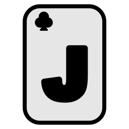 Jack of clubs icon