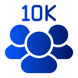 10 000 abonnés Icône