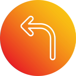 Turn left icon