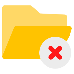 usunięty folder ikona