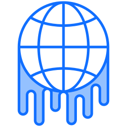 le réchauffement climatique Icône