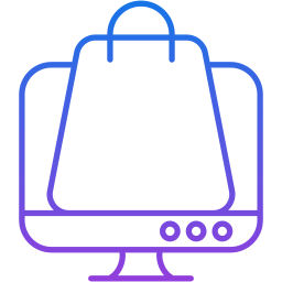 Покупки в интернет магазине иконка