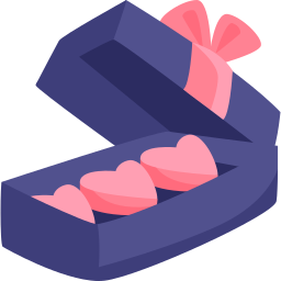 Шоколадная коробка иконка