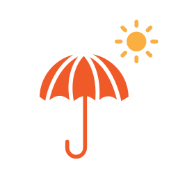 Umbrellas icon
