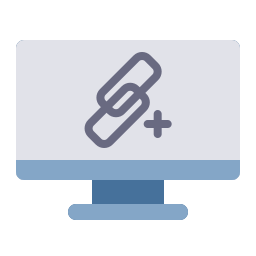 construcción de enlaces icono