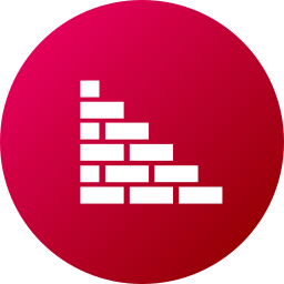 Brick wall icon