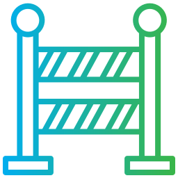 Traffic barrier icon