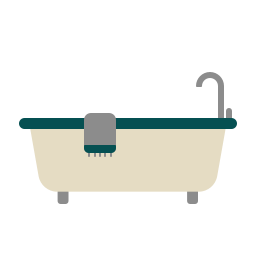vasca da bagno icona