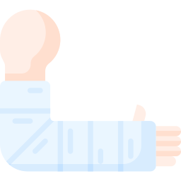 Plastered arm icon