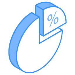 grafico percentuale icona