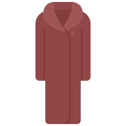 Fur coat icon