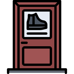 tienda de zapatos icono