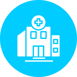 Hospital building icon