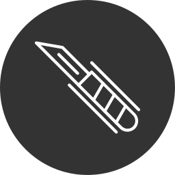 Хирургический нож иконка