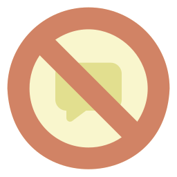 おしゃべり禁止 icon