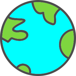 Planet earth icon