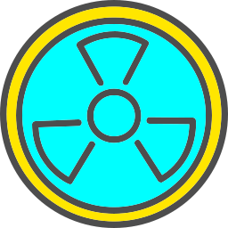 energía nuclear icono