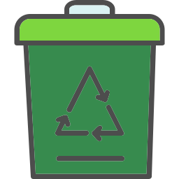 papelera de reciclaje icono