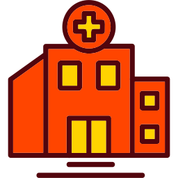 Hospital building icon