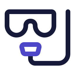 Diving mask icon