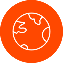 Planet earth icon