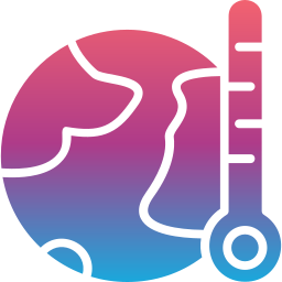 le réchauffement climatique Icône