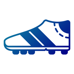 zapato de fútbol icono